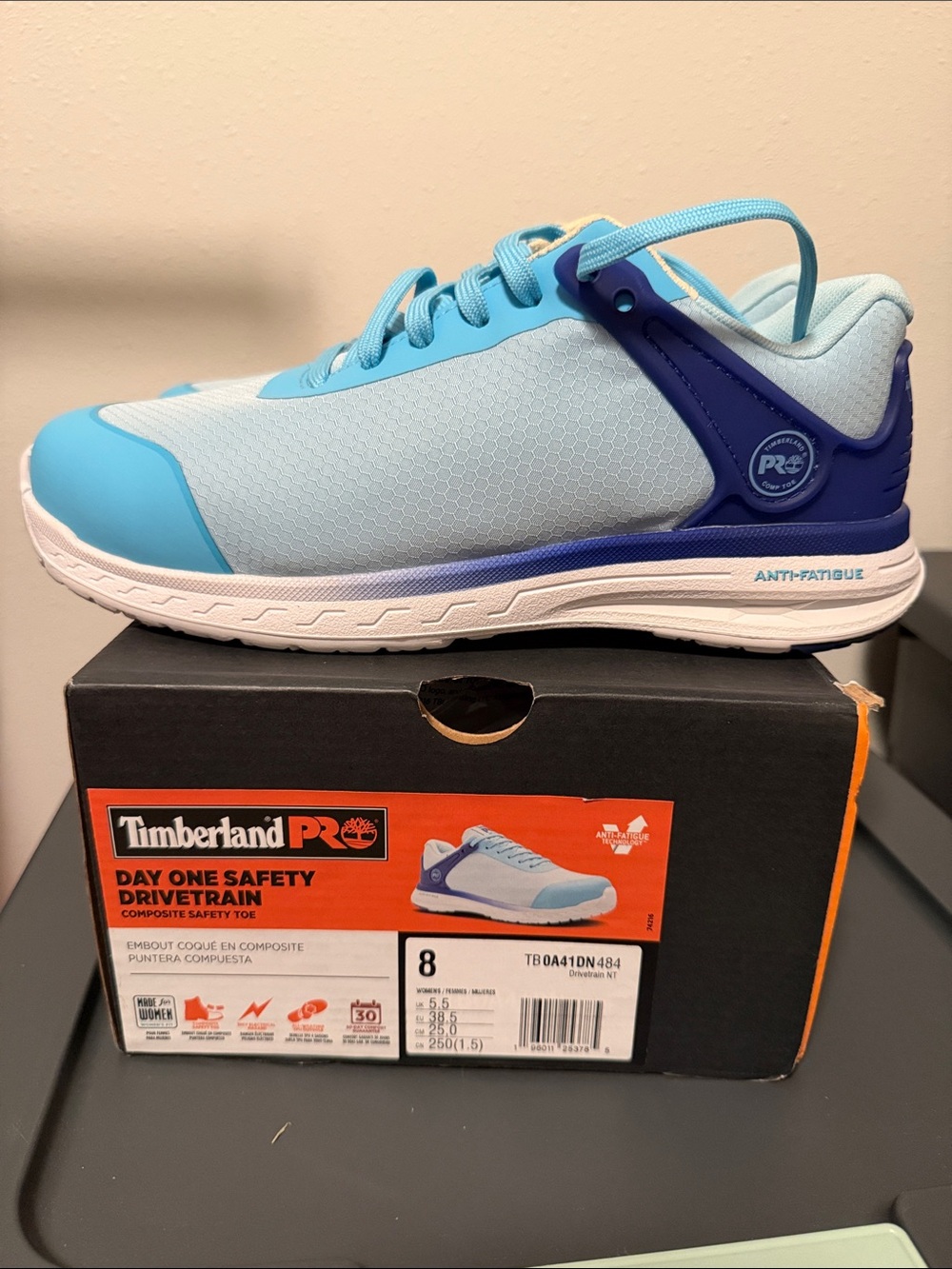Timberland PRO Light Blue and Navy Women's Safety Sneaker